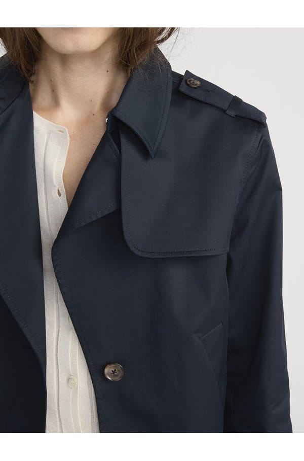 the short trench in navy
