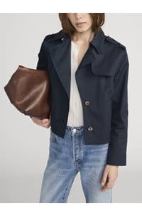 the short trench in navy