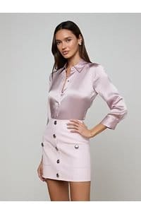 dani blouse in icy lilac