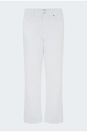Mason Ankle Straight Jean in Crisp White