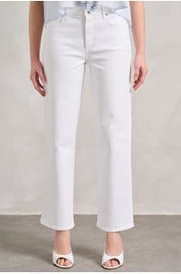 mason ankle straight jean in crisp white