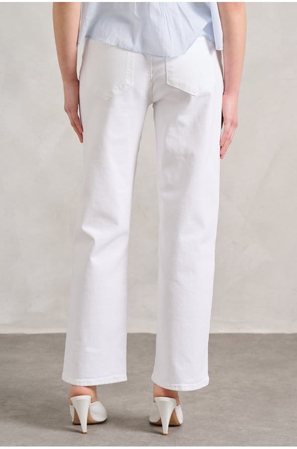 mason ankle straight jean in crisp white