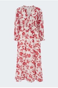 matia dress in red jasmine