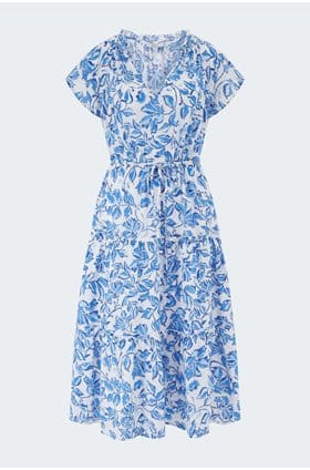 Juni Dress in Azure Jasmine