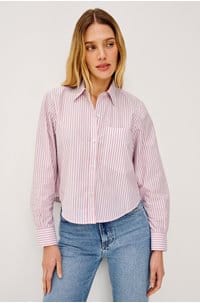 ramy shirt in rose stripe