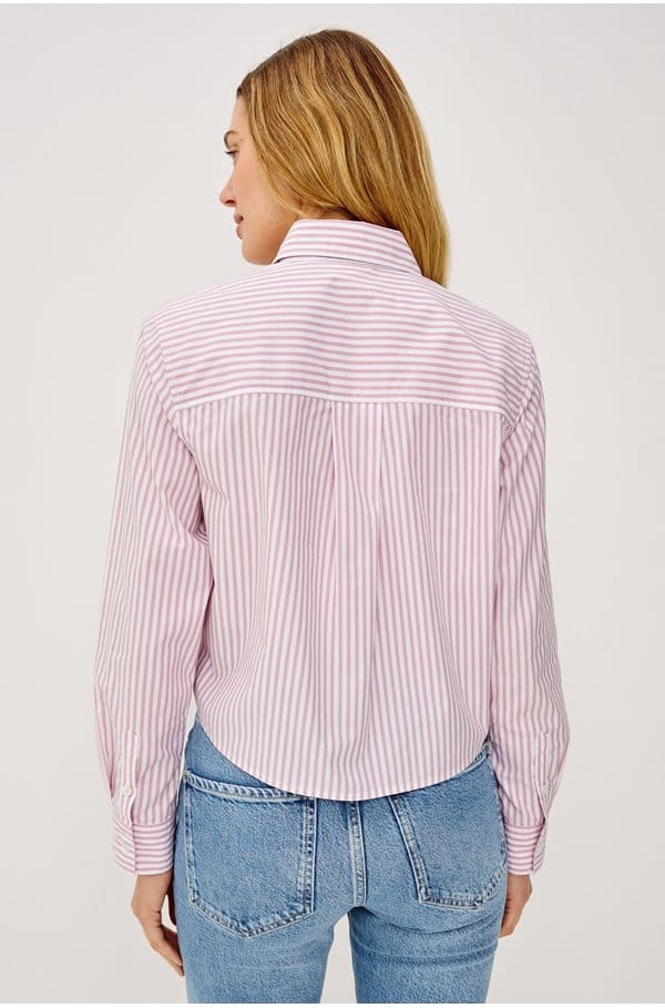 ramy shirt in rose stripe