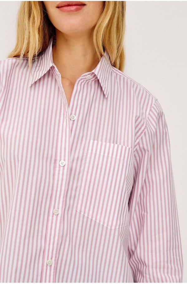 ramy shirt in rose stripe