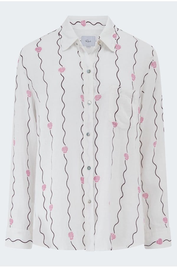 charli shirt in striped seashells