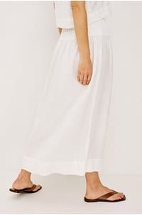 alessa skirt in white linen