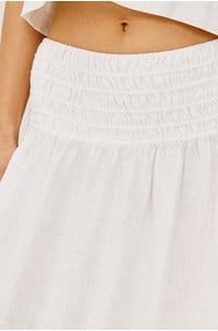 alessa skirt in white linen