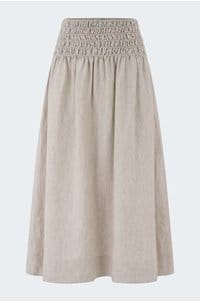 alessa skirt in heather flax linen