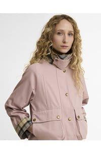 cropped beadnell casual jacket in gardenia dress beige