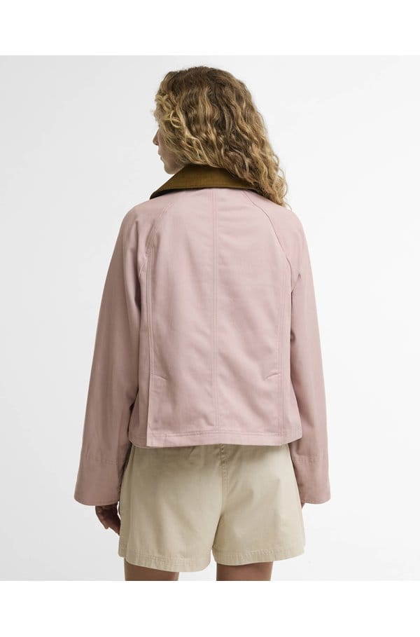 cropped beadnell casual jacket in gardenia dress beige