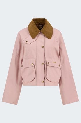 Cropped Beadnell Casual Jacket in Gardenia Dress Beige