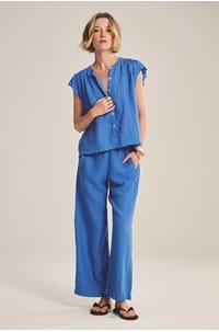 lola trouser in blue jay