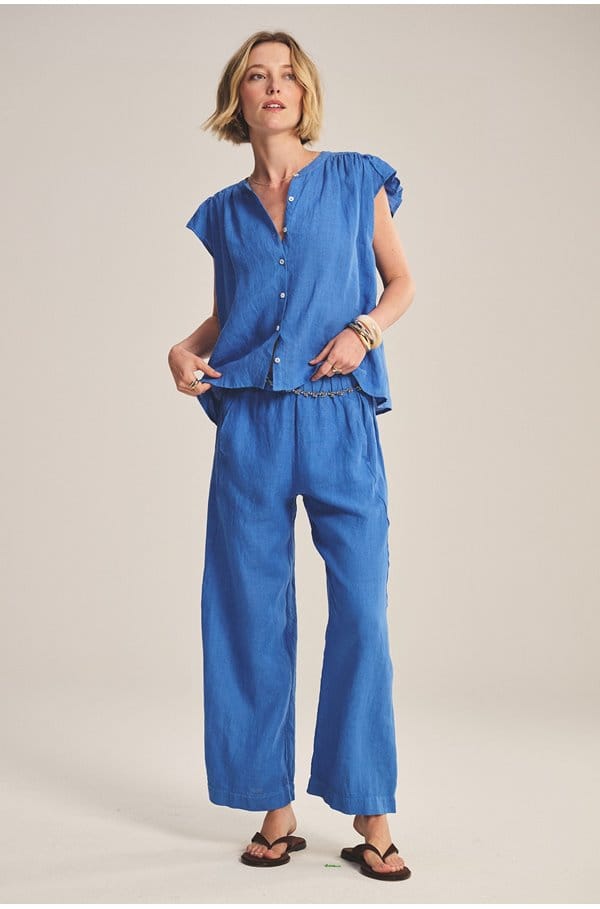 lola trouser in blue jay