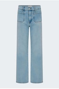 le slim palazzo with modernist pockets in tribute