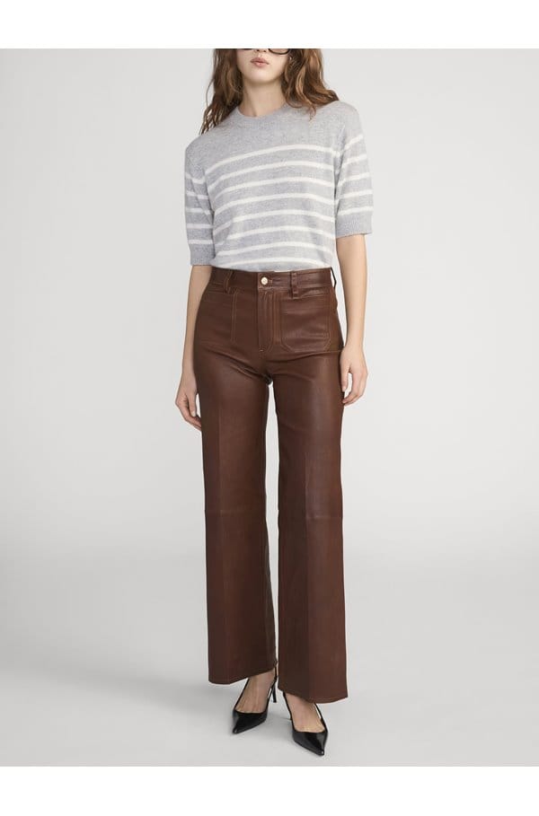 the cashmere easy crew in grey multi