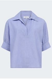 the striped popover in chambray