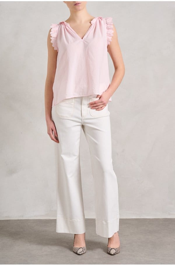 bexie top in pale rose