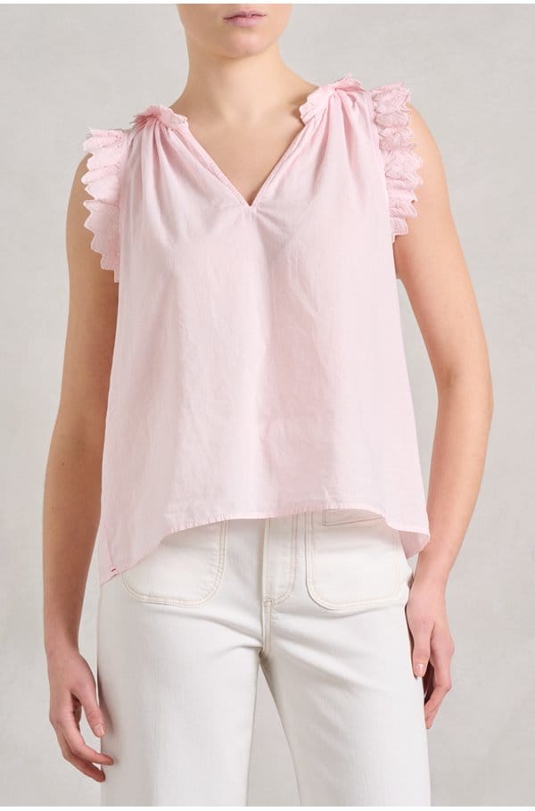 bexie top in pale rose