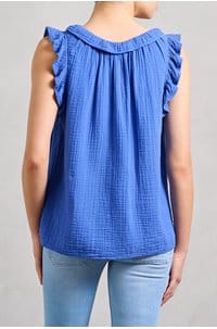 bexie top in capri blue