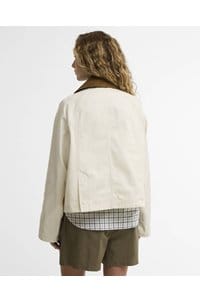 cropped beadnell casual jacket in light pearl dress beige
