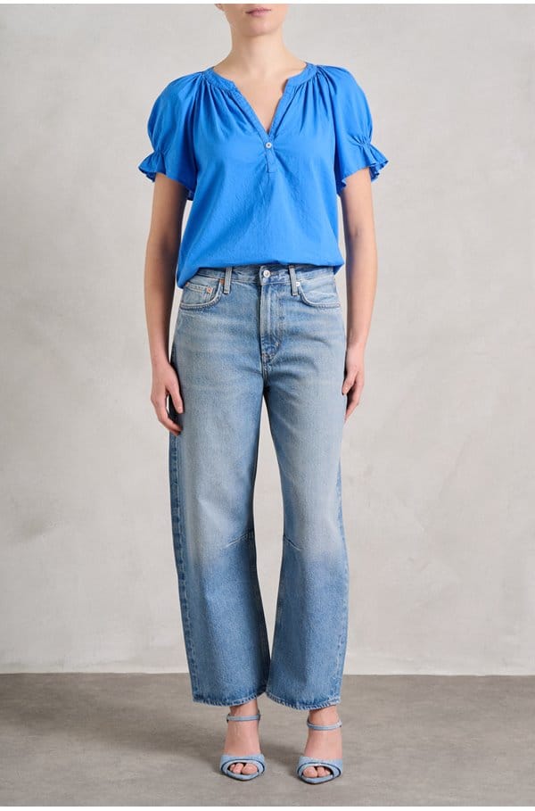 astryde top in capri blue