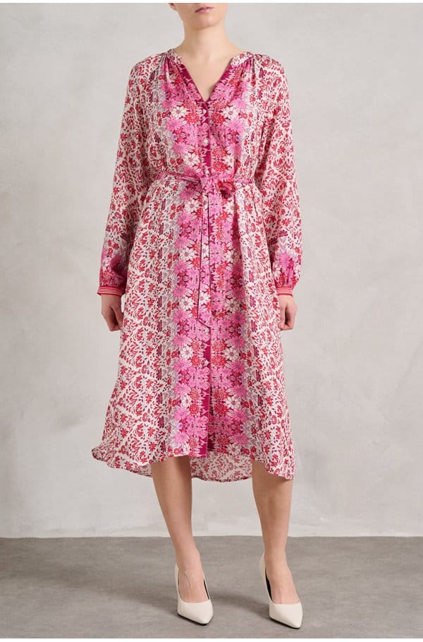 nicola dress in crushberry