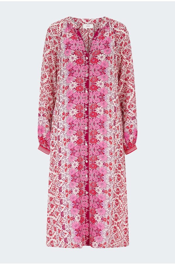 nicola dress in crushberry