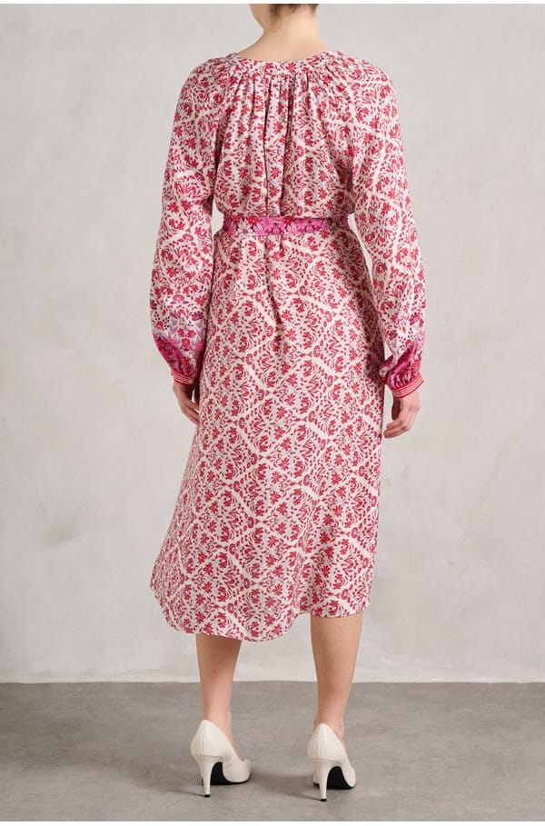 nicola dress in crushberry