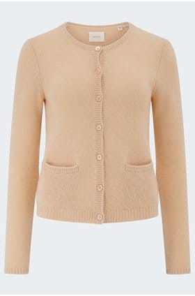 Thea Cashmere Cardigan in Peach Sorbet