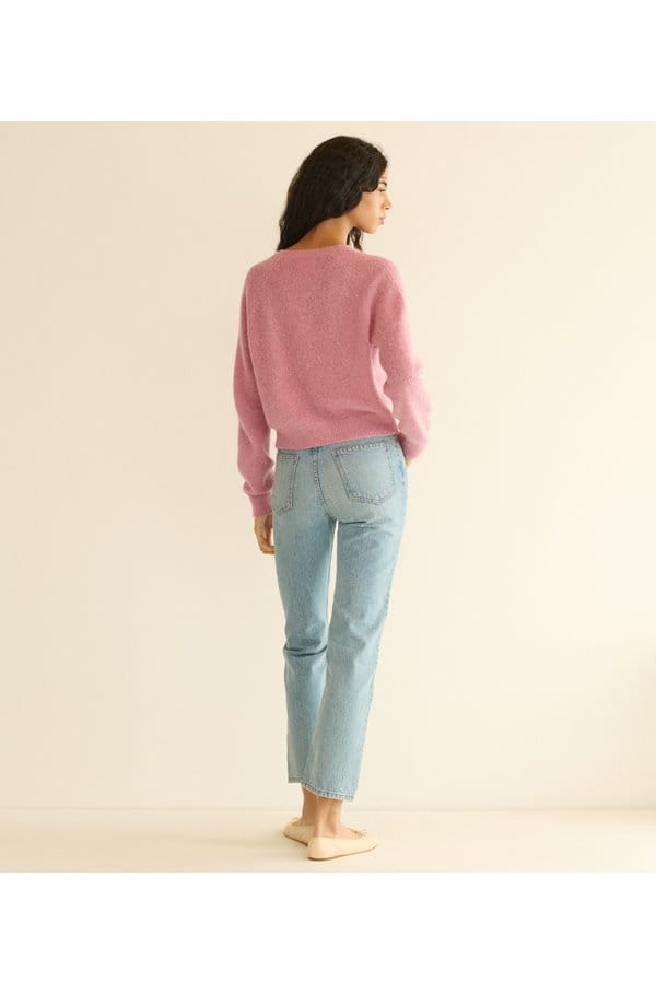 petra cardigan in rosebud