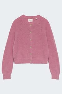 petra cardigan in rosebud