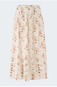 marie skirt in blanc prairie rose