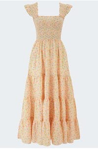 kendall dress in floral cream