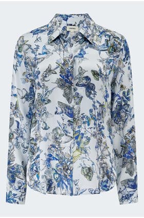 Tyler Blouse in Watercolour Butterfly
