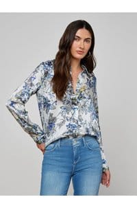 tyler blouse in watercolour butterfly