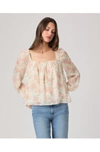 lucila blouse in bone multi