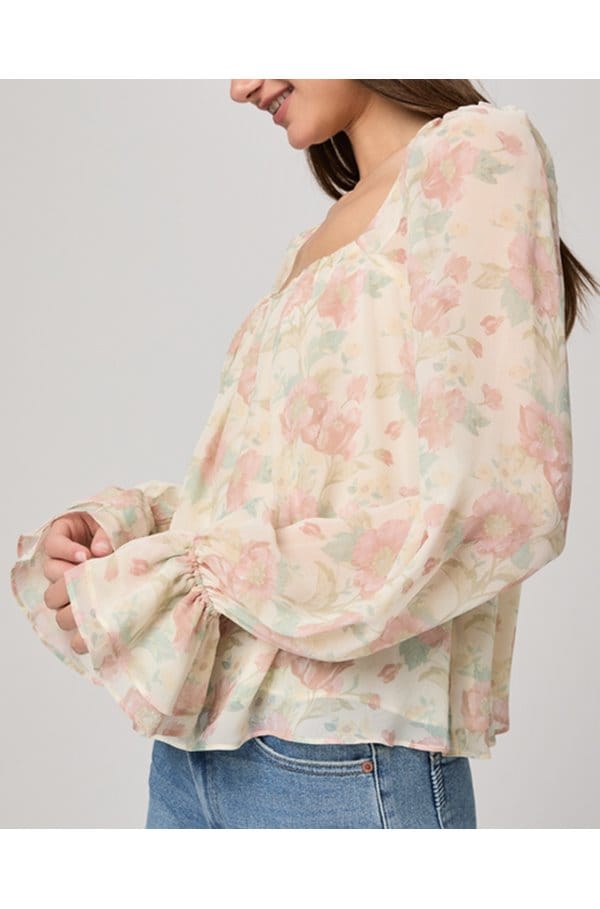 lucila blouse in bone multi