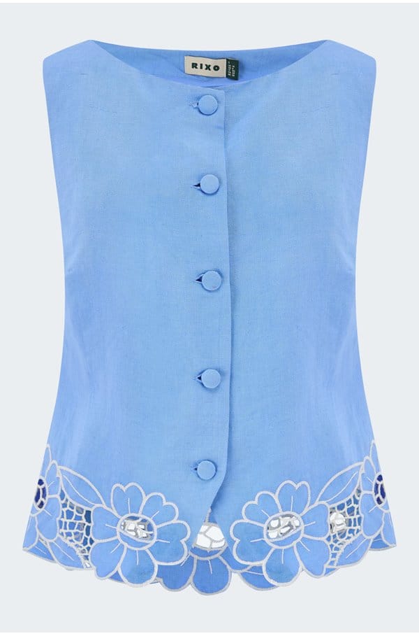 lucca top in blue