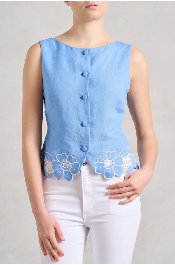 lucca top in blue