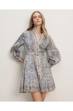 Kumar Dress in Blue Multi