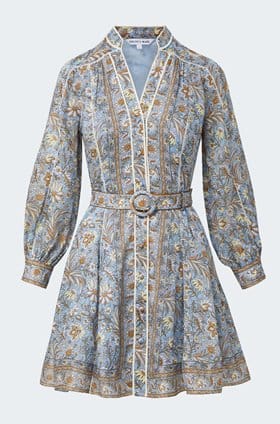 Kumar Dress in Blue Multi