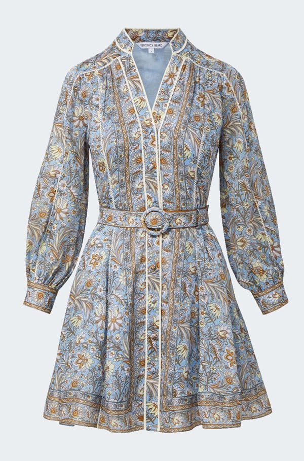 kumar dress in blue multi