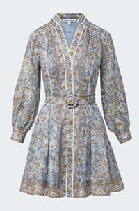 kumar dress in blue multi