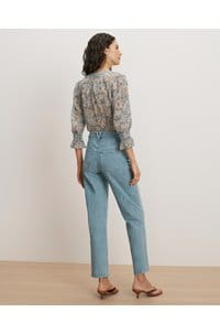 ashlynn blouse in blue multi