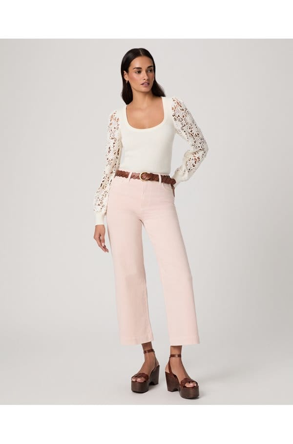 anessa wide jean in vintage rose
