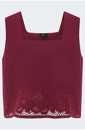 Akira Top in Berry Hibiscus 