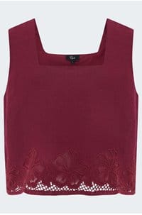 akira top in berry hibiscus 